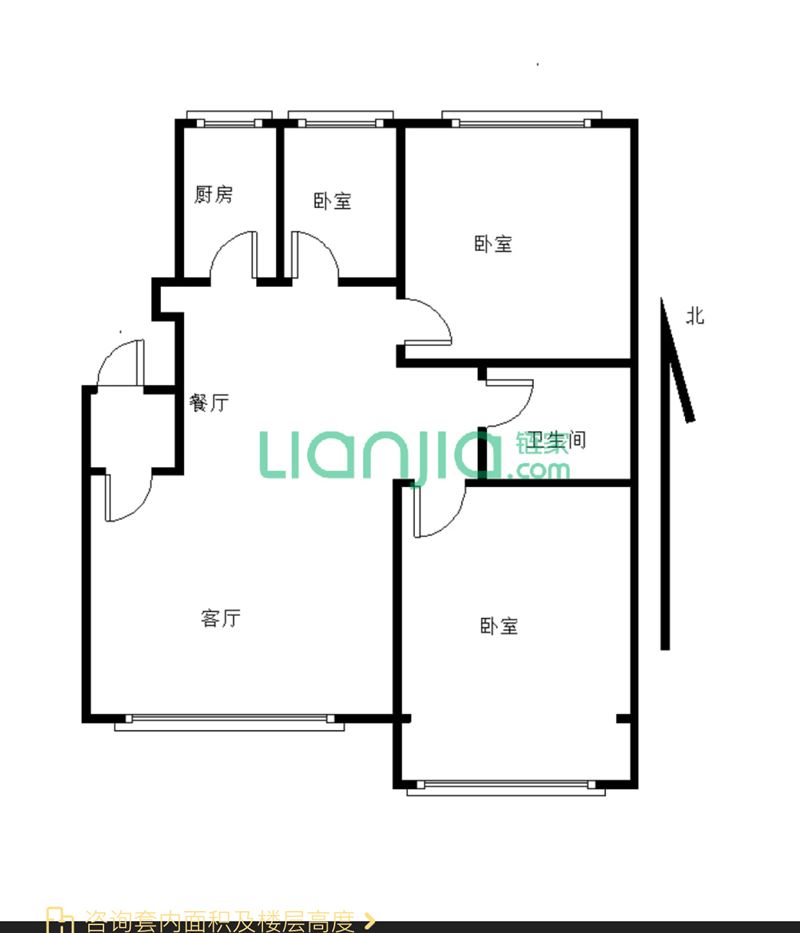 急售市中心三樓53萬3室二廳一衛(wèi)
