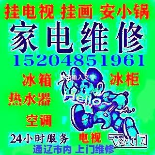 上門修家電，掛電視，掛畫，安小鍋，安熱水器15204851961